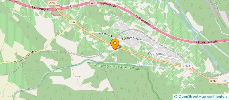 localisation de l'entreprise QUANTACLE  POURCIEUX