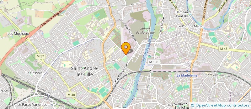 localisation de l'entreprise QUANTEOS à SAINT-ANDRE-LEZ-LILLE