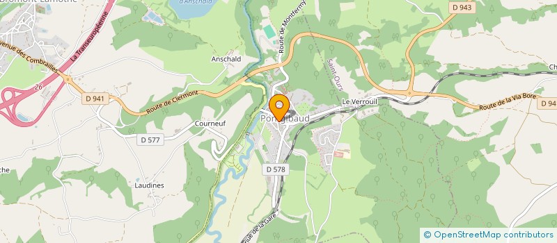 localisation de l'entreprise QUANTES COMBRAILLES  PONTGIBAUD