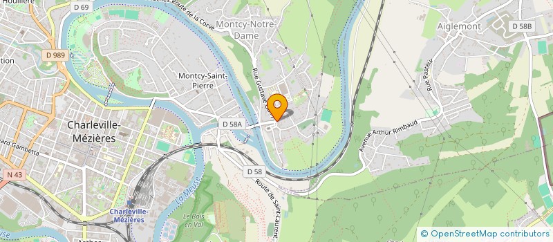 localisation de l'entreprise QUANTIBAT à MONTCY-NOTRE-DAME