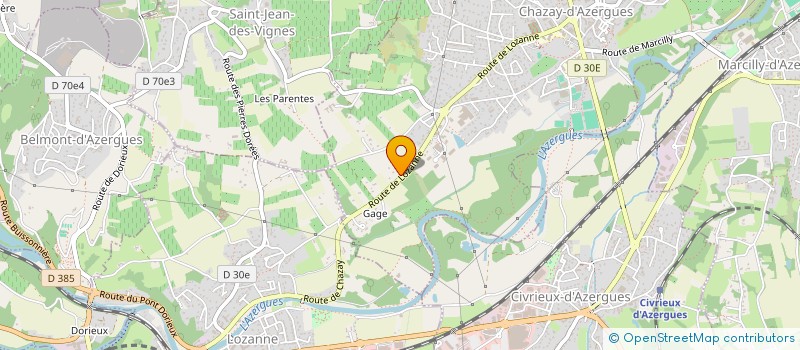 localisation de l'entreprise QUANTIC  CHAZAY D'AZERGUES