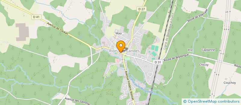 localisation de l'entreprise QUANTICA à RION-DES-LANDES