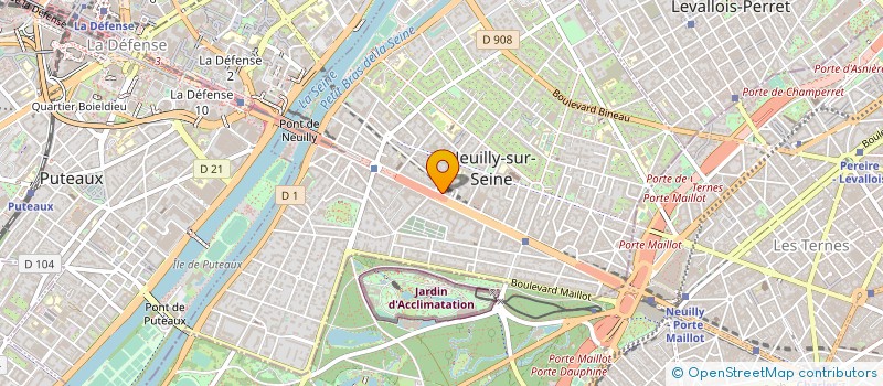 localisation de l'entreprise QUANTIM à NEUILLY-SUR-SEINE