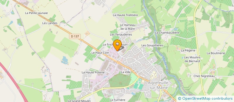 localisation de l'entreprise QUANTIN OPTIQUE  AIGREFEUILLE-SUR-MAINE