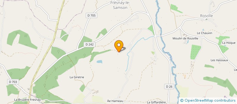localisation de l'entreprise QUANTINE - LA CAMEMBERTIERE à FRESNAY-LE-SAMSON