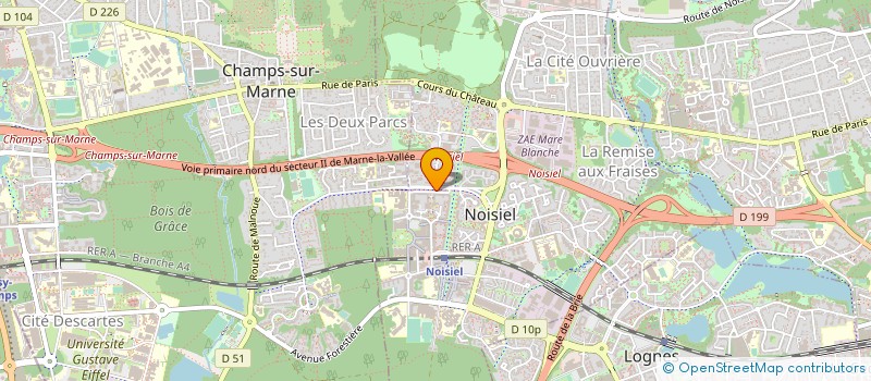 localisation de l'entreprise QUANTIQUE CONSULTING  NOISIEL