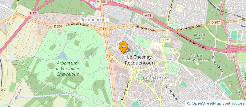 localisation de l'entreprise QUANTIS  LE CHESNAY-ROCQUENCOURT