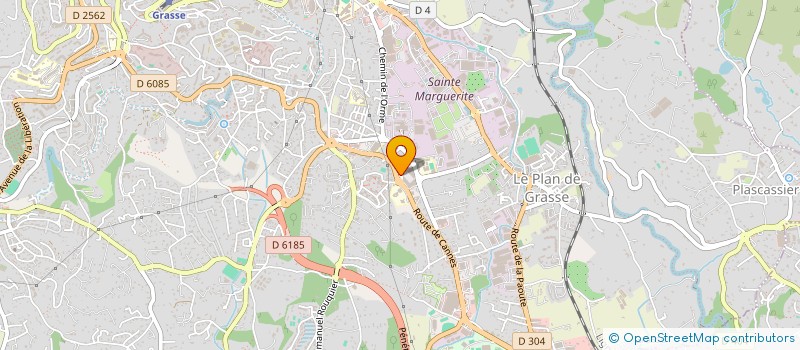 localisation de l'entreprise QUANTIS GRASSE  GRASSE