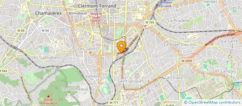 localisation de l'entreprise QUANTIX FINANCES à CLERMONT-FERRAND
