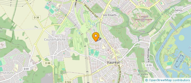 localisation de l'entreprise QUANTUM GENUS  VAUREAL