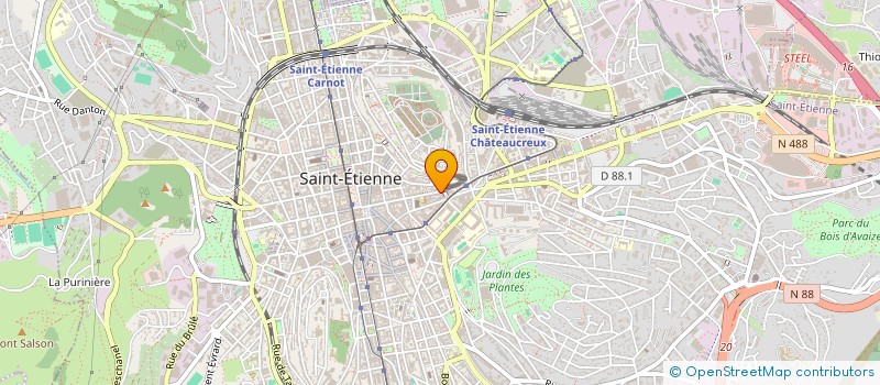 localisation de l'entreprise QUANTUM LUMINENCE XXI CENTURIE à SAINT-ETIENNE