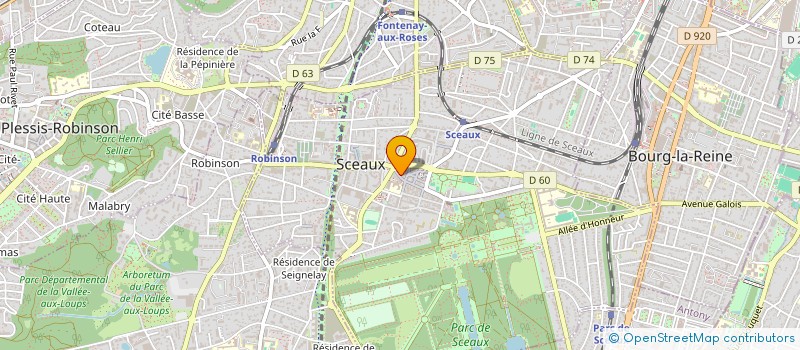 localisation de l'entreprise QUAOAR à SCEAUX
