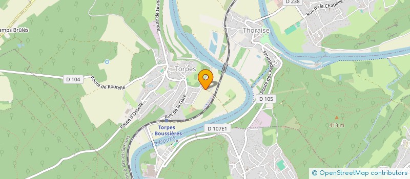 localisation de l'entreprise QUAPRO  TORPES