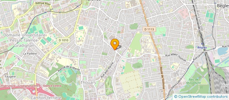 localisation de l'entreprise QUARANTANIA  TALENCE