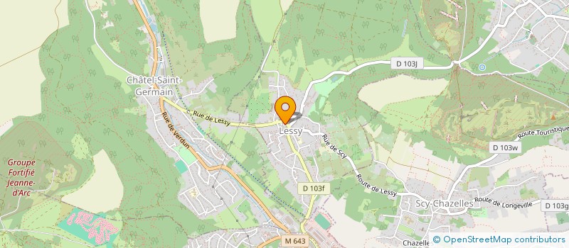 localisation de l'entreprise QUARANTE CINQ  LESSY