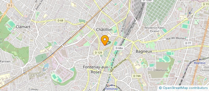 localisation de l'entreprise QUARANTE TROIS à CHATILLON
