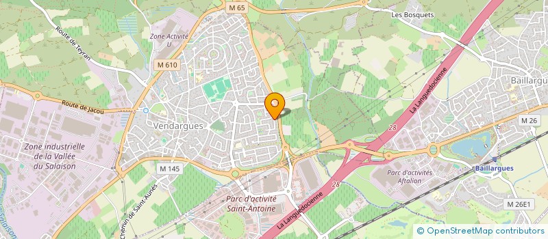 localisation de l'entreprise QUARCHA à VENDARGUES