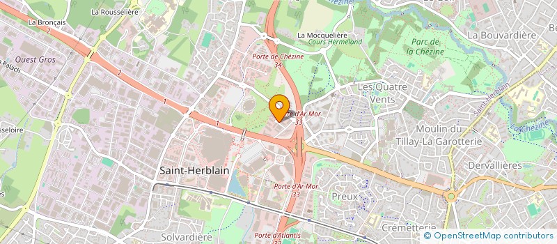 localisation de l'entreprise QUARCO INCORE à SAINT-HERBLAIN