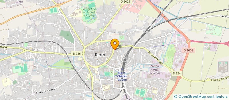 localisation de l'entreprise QUARES  RIOM