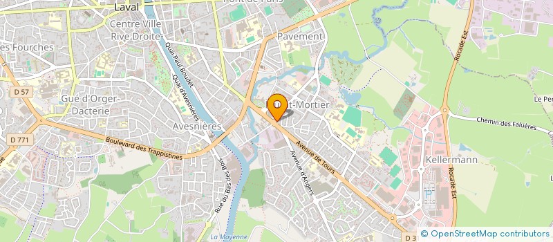 localisation de l'entreprise QUARGNUL DISTRIBUTION à LAVAL