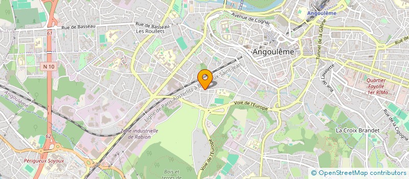 localisation de l'entreprise QUARK à ANGOULEME