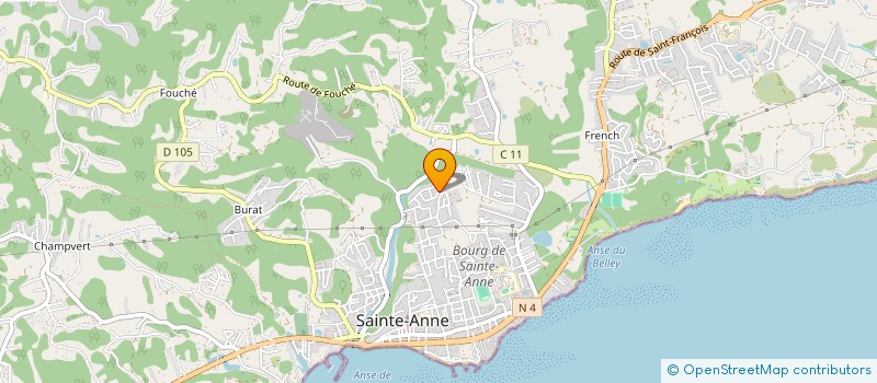 localisation de l'entreprise QUARK à SAINTE-ANNE