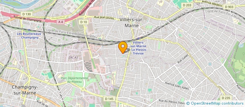 localisation de l'entreprise QUARKSDATA à VILLIERS-SUR-MARNE