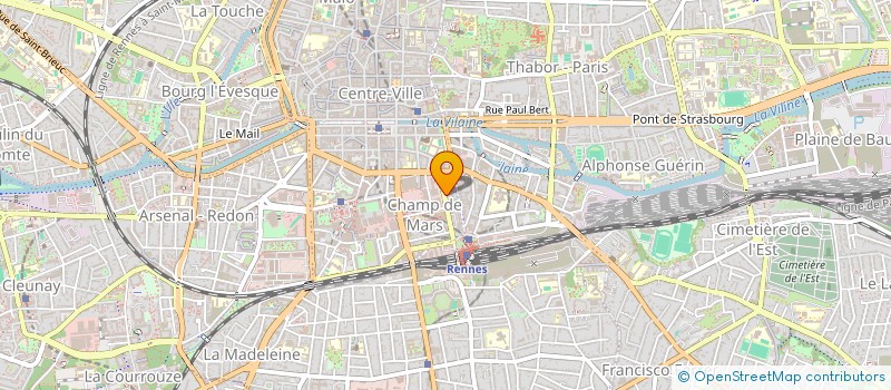 localisation de l'entreprise QUART D'HEURE à RENNES
