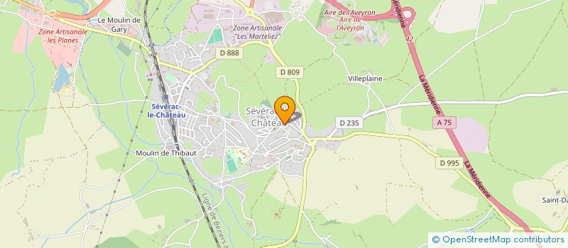 localisation de l'entreprise QUART DE TOUR  SEVERAC D'AVEYRON