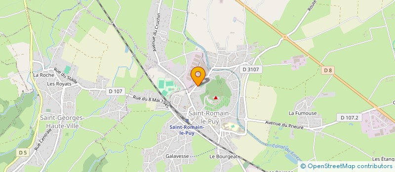 localisation de l'entreprise QUART-GO à SAINT-ROMAIN-LE-PUY