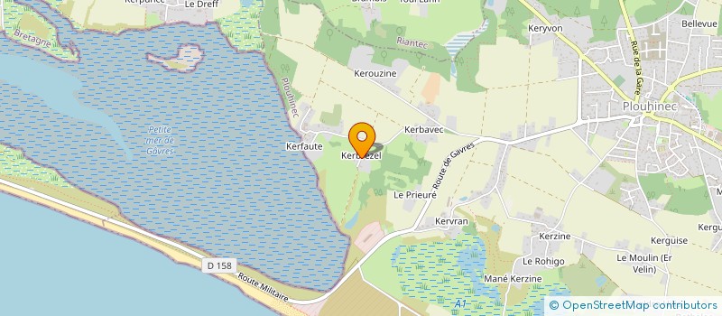 localisation de l'entreprise QUARTANNIER  PLOUHINEC