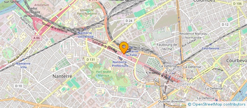 localisation de l'entreprise QUARTER CONNEXION  NANTERRE