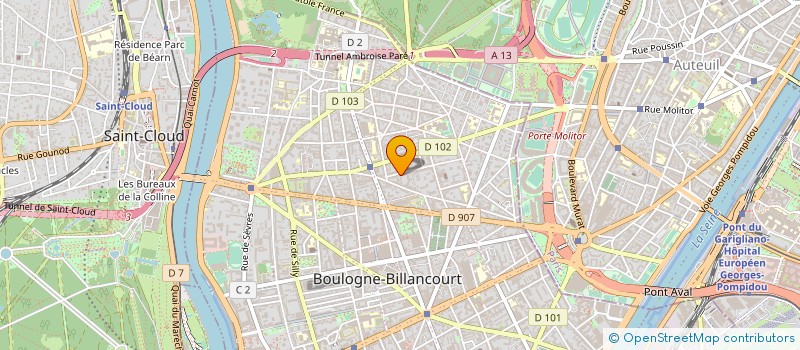localisation de l'entreprise QUARTERBACK à BOULOGNE-BILLANCOURT