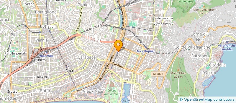 localisation de l'entreprise QUARTET à NICE