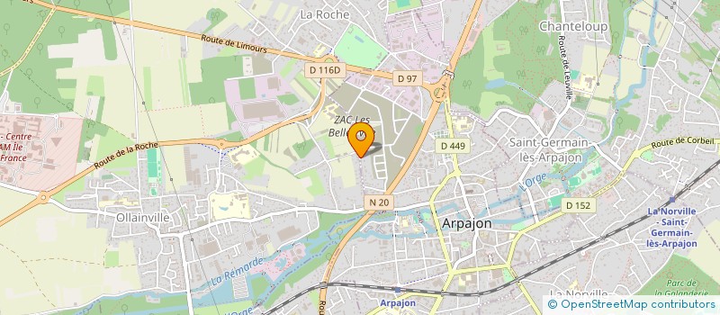 localisation de l'entreprise QUARTET AMENAGEMENT à ARPAJON
