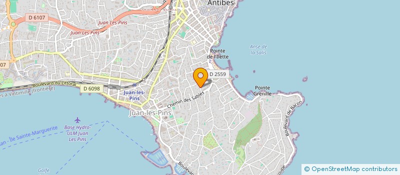 localisation de l'entreprise QUARTETTE à ANTIBES