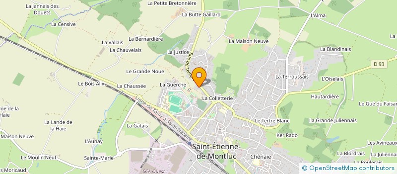 localisation de l'entreprise QUARTIER BELLEVUE à SAINT-ETIENNE-DE-MONTLUC