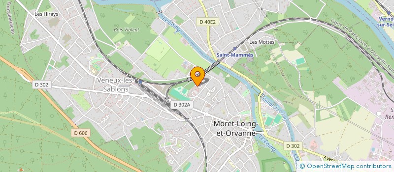 localisation de l'entreprise QUARTIER CLOS MARTELLO  MORET-LOING-ET-ORVANNE