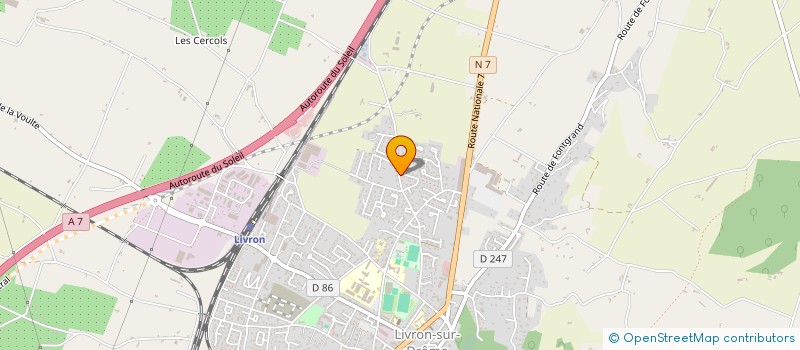 localisation de l'entreprise QUARTIER COUTHIOL  LIVRON-SUR-DROME