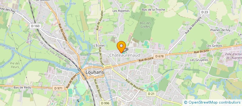 localisation de l'entreprise QUARTIER DE BLAINE à LOUHANS