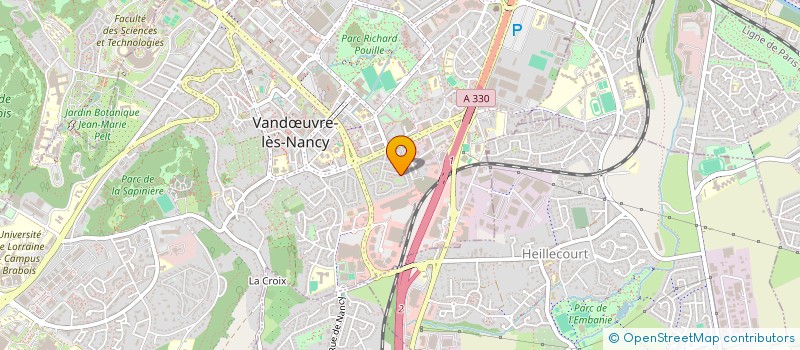 localisation de l'entreprise QUARTIER DES CHEMINOTS LORRAINS  VANDUVRE-LES-NANCY