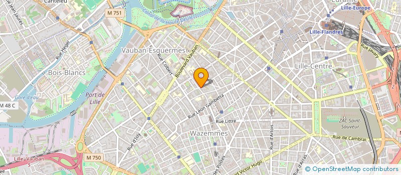 localisation de l'entreprise QUARTIER ESQUERMOISE à LILLE