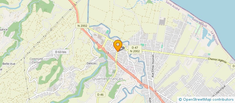 localisation de l'entreprise QUARTIER FRANCAIS AMENAGEMENT à SAINTE-SUZANNE