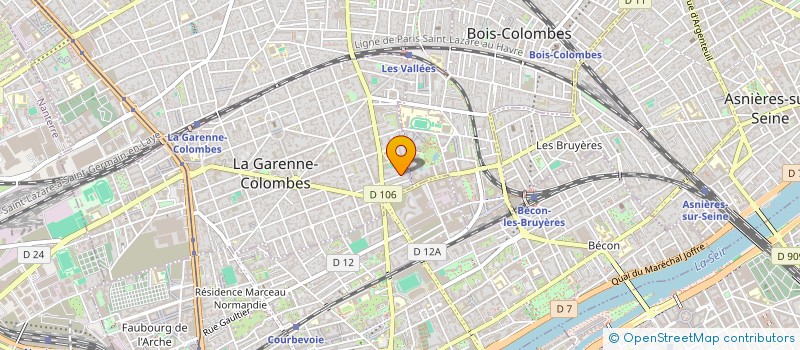 localisation de l'entreprise QUARTIER GENERAL à LA GARENNE-COLOMBES