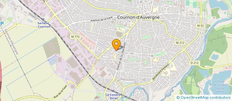 localisation de l'entreprise QUARTIER GENERAL  COURNON-D'AUVERGNE