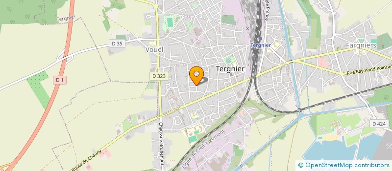 localisation de l'entreprise QUARTIER LA BROUILLY à TERGNIER