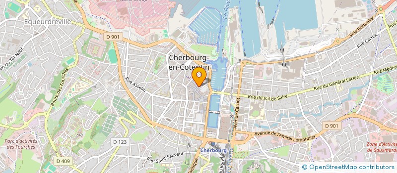 localisation de l'entreprise QUARTIER LATIN à CHERBOURG-EN-COTENTIN