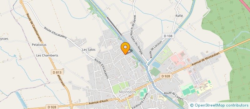 localisation de l'entreprise QUARTIER LE COUDERC  MONTECH