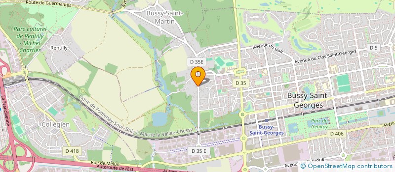 localisation de l'entreprise QUARTIER LIBRE  BUSSY-SAINT-GEORGES