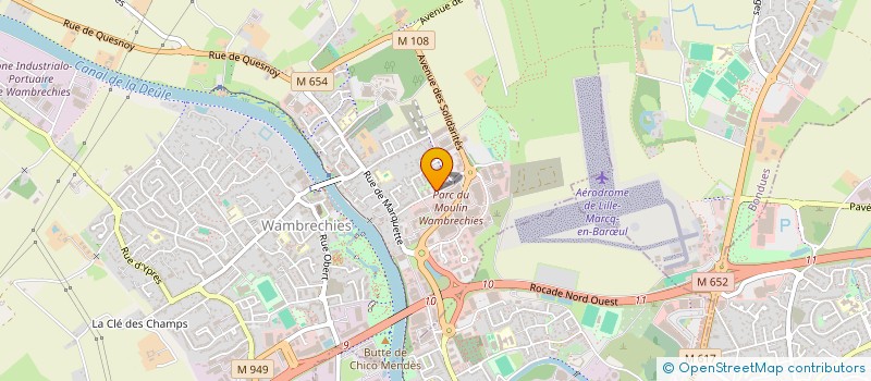 localisation de l'entreprise QUARTIER LIBRE  WAMBRECHIES